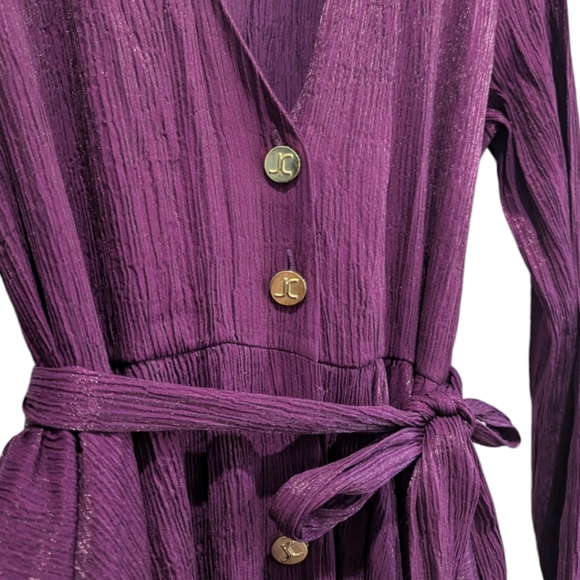 Roberto Cavalli Just Cavalli Crepe Midi Dress 42 - Picture 5 of 8